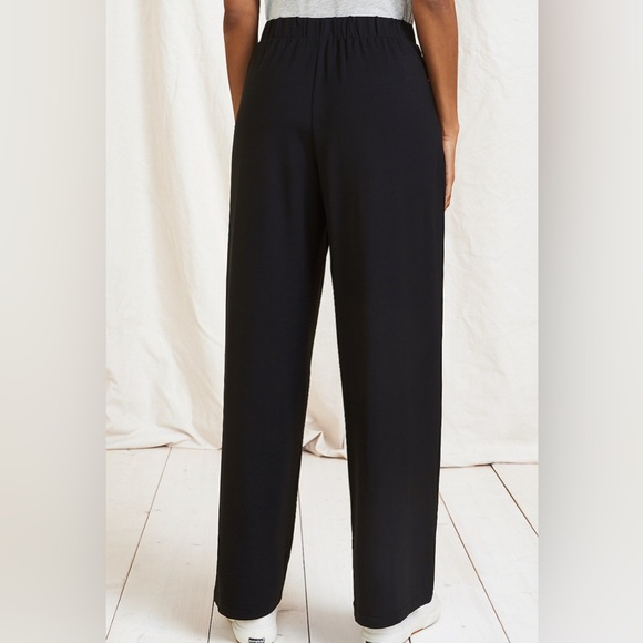 NWT Garnet Hill Wide Leg Knit Trouser - Picture 2 of 2